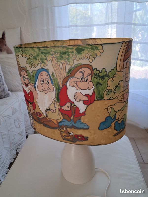 Belle lampe sur pied en bois peint (image 7)