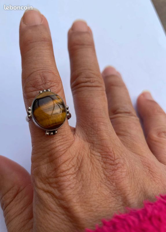 PIERRES ŒIL DE TIGRE - Gemmes Semi-précieuses - Neuf Sans Emballage - Pour Création Bijoux