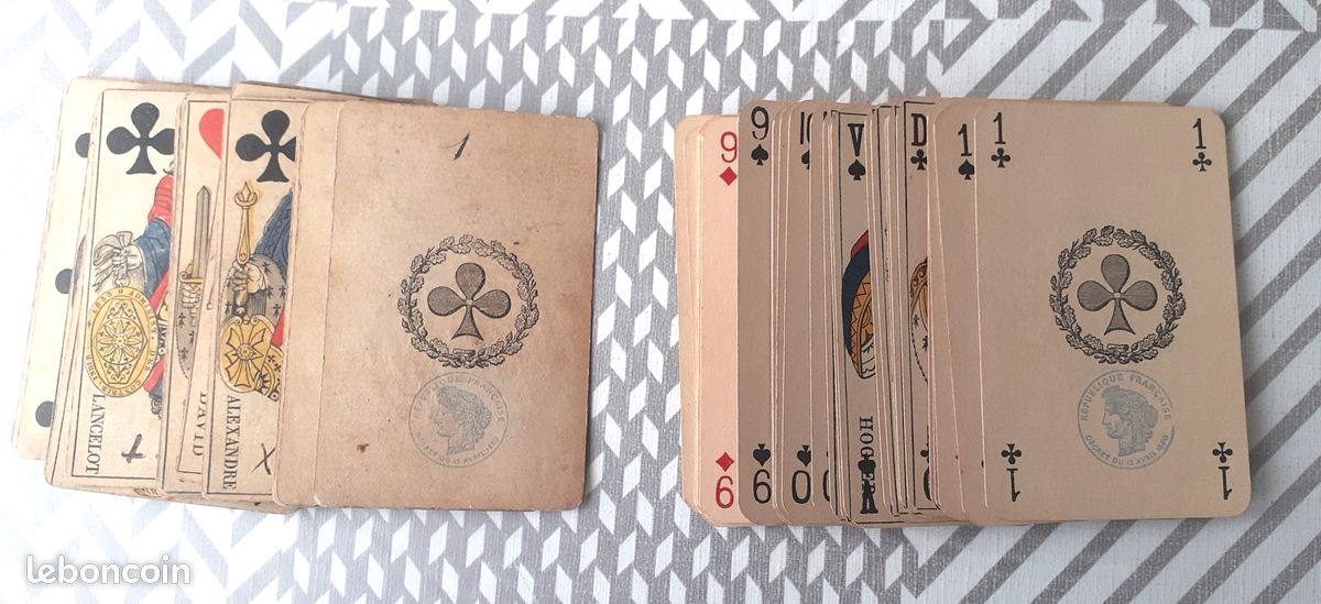 Jeu de 72 cartes B.P. Grimaud made in france Le jeu de carte est complet en bon état d' usage, les cartes glissent bien - Collection