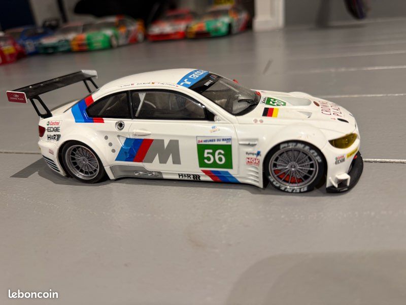 Slot car Scaleauto BMW M3 GTR GT2, N° 56, Le Mans 2011. Échelle 1/24 (image 1)