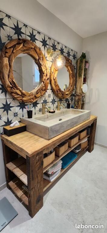 Etabli bois meuble ilot buffet (image 3)
