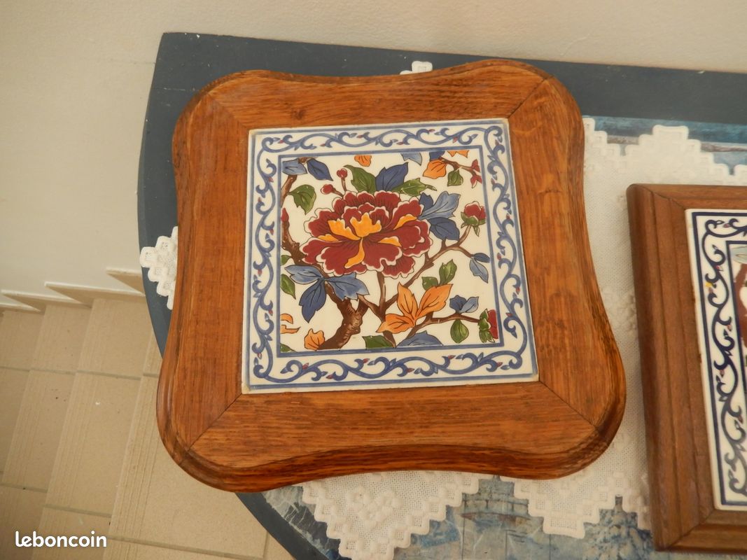 2 dessous de plat "Pivoines " Gien au choix (image 2)