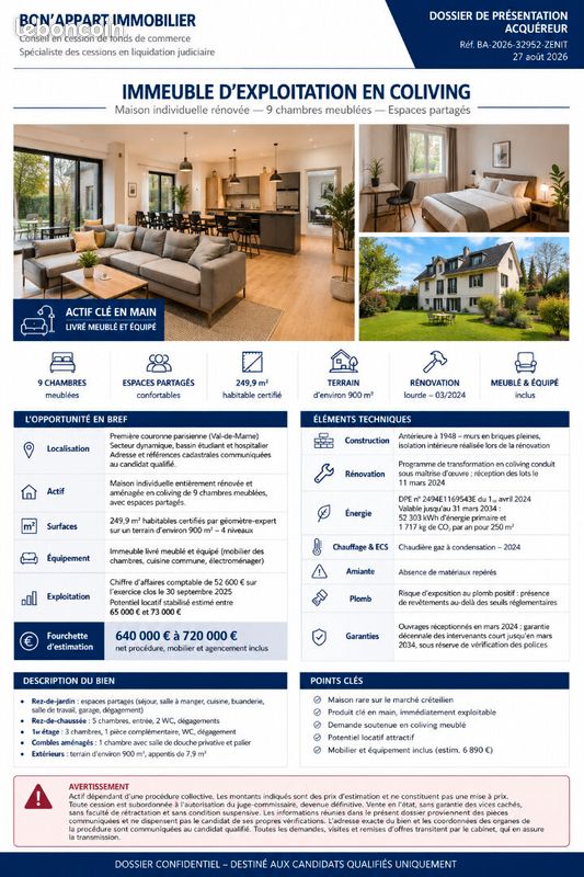 Immeuble 250 m² · à Créteil · 250 m² · 400 000 €