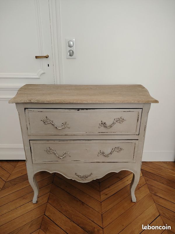 Commode en bois style campagne chic (image 3)