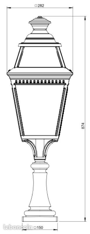 Borne lampadaire Roger pradier (image 6)