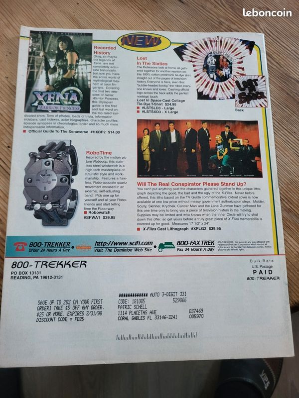 Rare magazine americain trekker 1998 collectibles sci-fi (image 2)