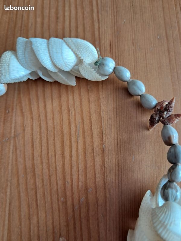 Sautoir Bois Collier De Coquillages Bijoux Pour Les Femmes En Coquille