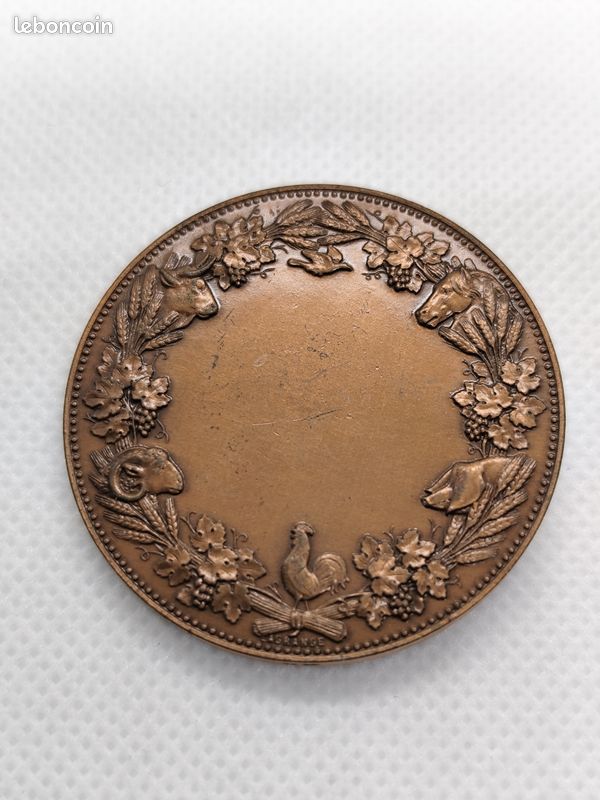 Médaille Société D'Horticulture De Picardie – Pingret – Bronze 41 Mm – Originale