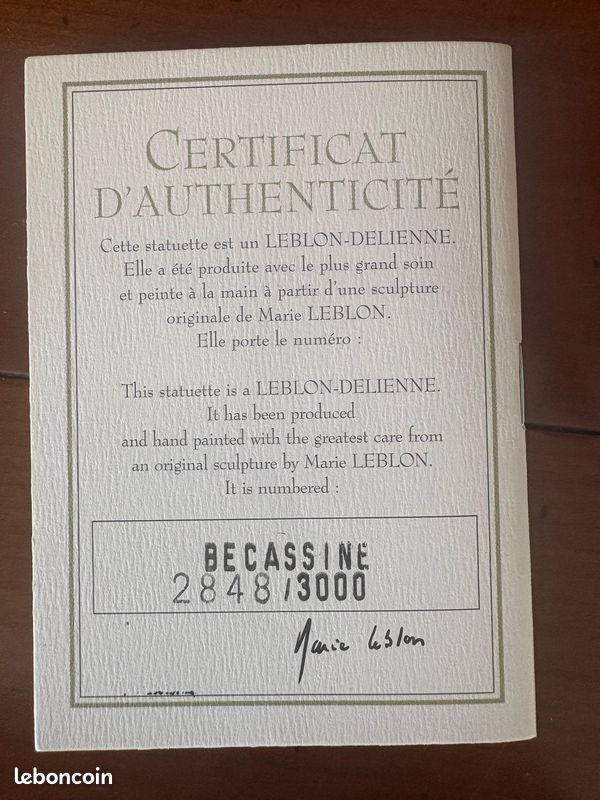 Sculpture Leblon Delienne - Grand Robert Le Tripode - Signée 2x - Boîte Et Certificat - Tirage Limité
