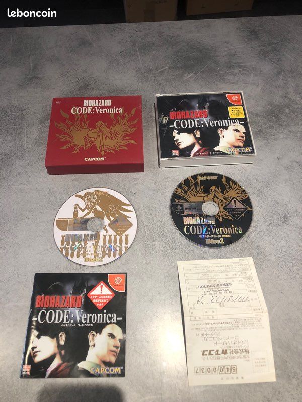 Resident Evil Code: Veronica Dreamcast – Version Complète EUR/FRA, Excellent état, Jeu Rétro Sega