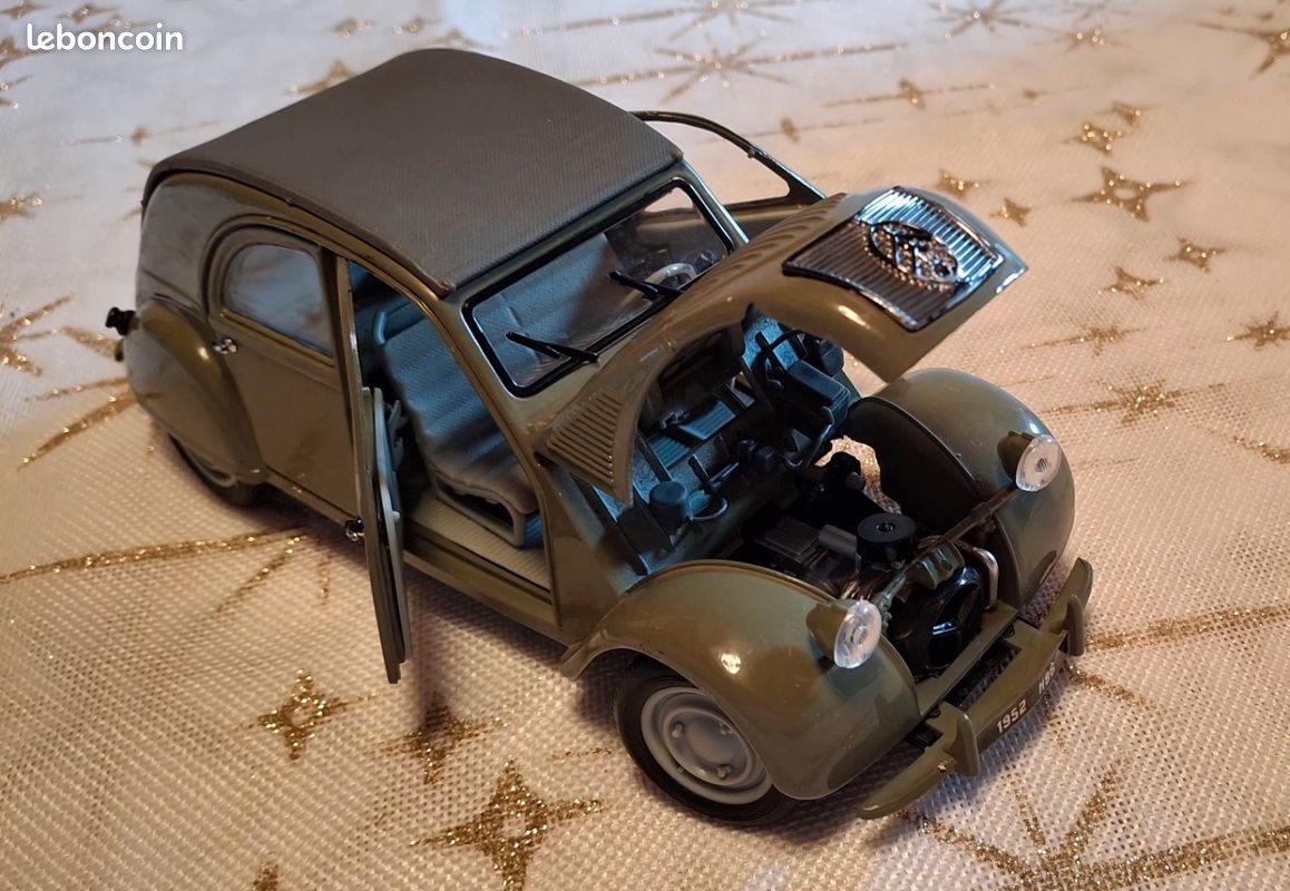 2cv Citroën grise 1952 Maisto 1/18 neuve en boîte Super Édition