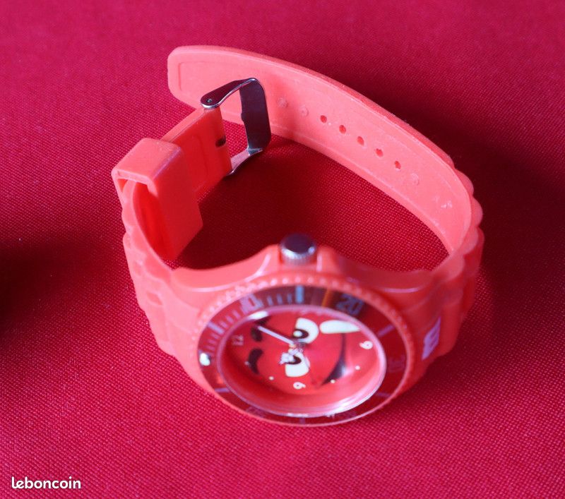 Montre Publicitaire M&M's Rouge Dans Sa Boîte - Occasion