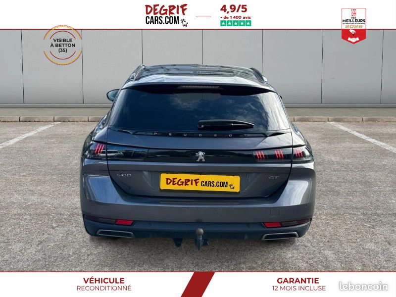 Peugeot 508 SW 1.5 BlueHDi 130 EAT8 GT + CUIR CHAUFFANT ET MASSANT + JANTES 19 + ATTELAGE + FOCAL... (image 4)