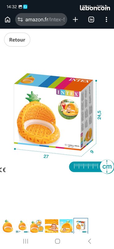 Piscine ananas intex (image 2)