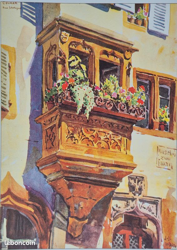 Livre COLMAR EN FRANCE 110 Aquarelles, Dessins, Eaux-Fortes par HANSI - Etat comme NEUF ( Carlos Fischer Alsace Alsatia ) (image 4)