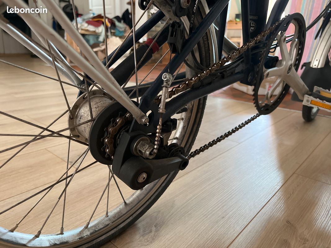 Brompton - C-Line M6L Bleu (porte bagage + Marathon Plus) (image 4)