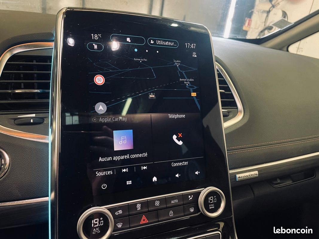 RENAULT Espace V DCI 190 EDC INITIAL PARIS 4 CONTROL EDC 7 PLACES CARPLAY / CUIR CHAUFFANT MASSANT (image 24)
