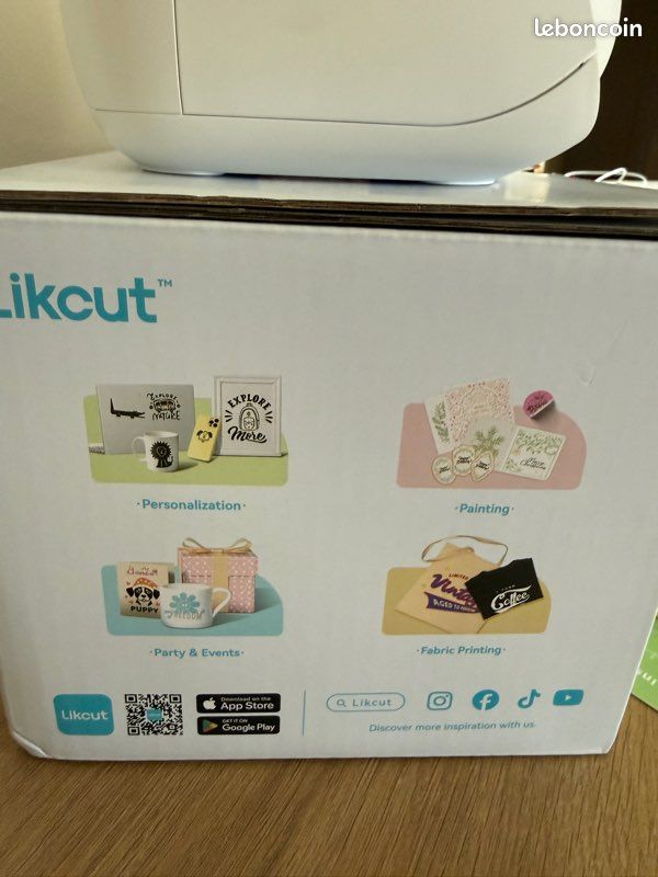 Plotter De Découpe Mini Glee S501 - Kit Débutant Avec Sac De Transport Et Cartes - Rose - Idéal Pour Créations Cartes Et Décos