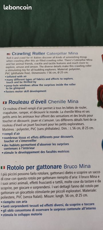Rouleau d’éveil Chenille Mina (image 6)