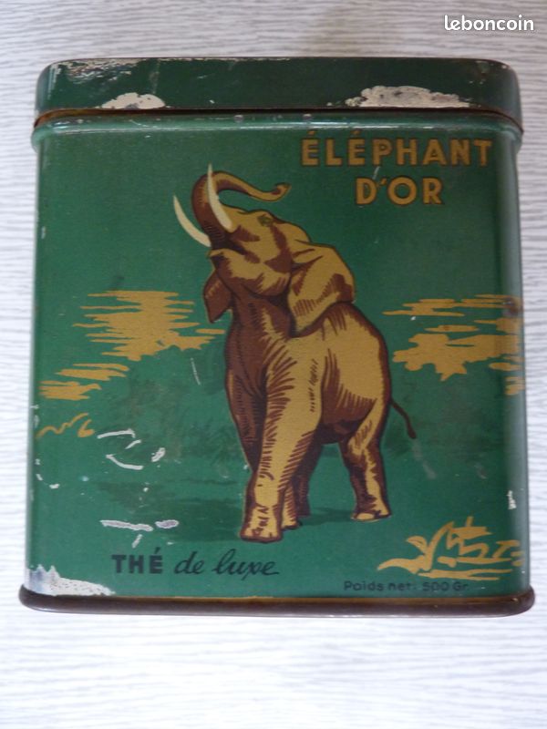 Figurine éléphant Ancien En Plomb Creux Blancherie Frères - Boîte D'origine - France 1930 - état Neuf