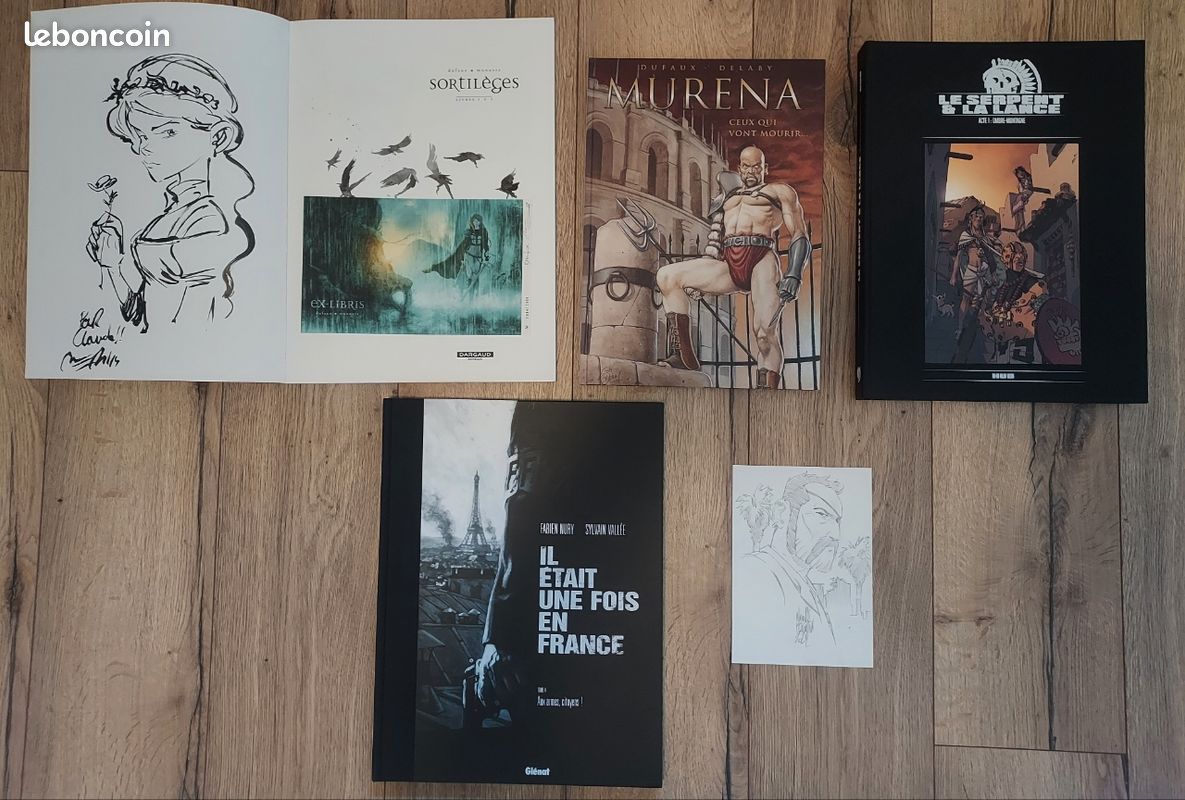 Prix indiqués, lot diverses BD (EO, intégrales, séries, dédicaces etc...) (image 1)
