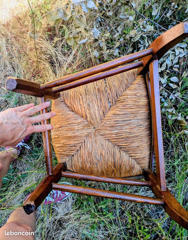 Belle chaise de Nourrice en bois fin XIX siècle (image 4)