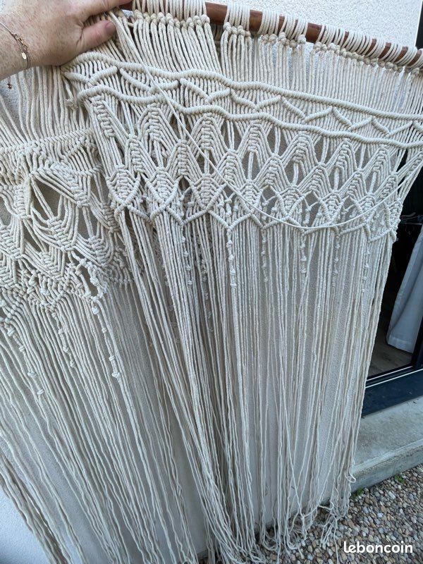 Rideaux en macramé lot de 2 (image 3)