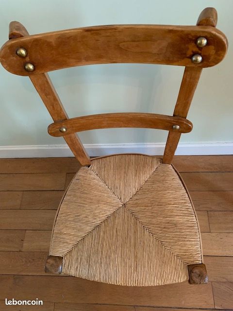 Ancienne chaise basse style prie Dieu (image 5)