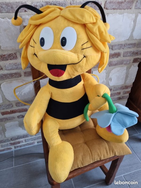Grande Peluche Maya L'Abeille – Maya The Bee 2004 – 45x20cm Avec étiquette