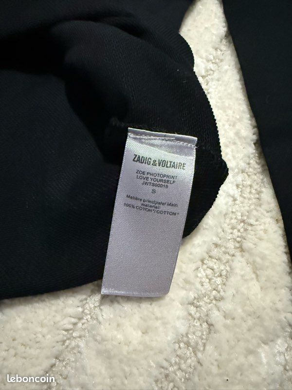 Pull Boxy Zadig & Voltaire Noir - Taille S - Col Roulé - 97% Cachemire - Neuf Avec étiquettes