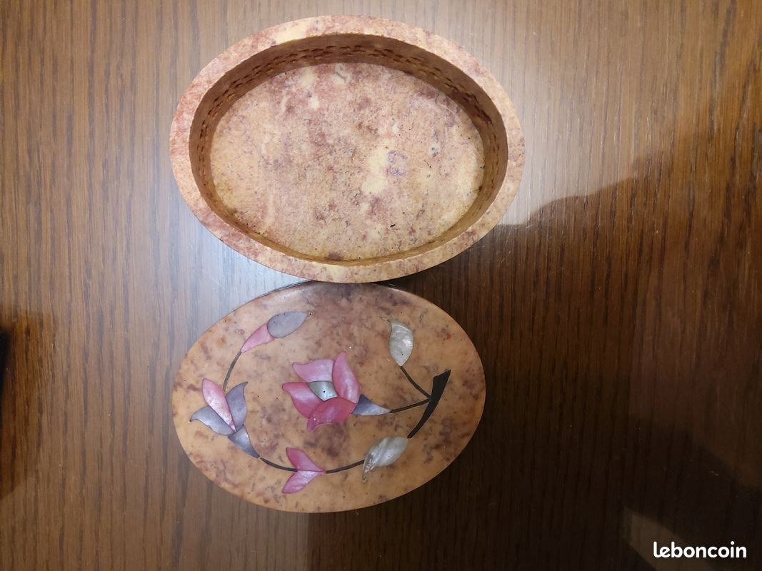 2 Boîtes à Bijoux En Marbre - Occasion