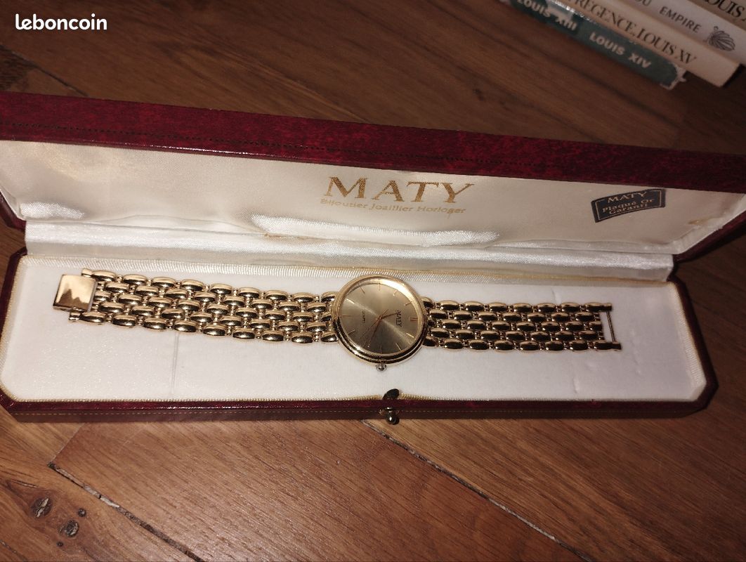 Maty Bijoutier Maty Montres Montre Plaquée Or Maty Montres Bijoux