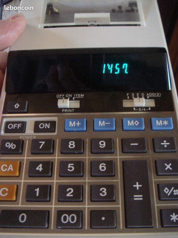 Calculatrice vintage Casio HR-16 (image 2)