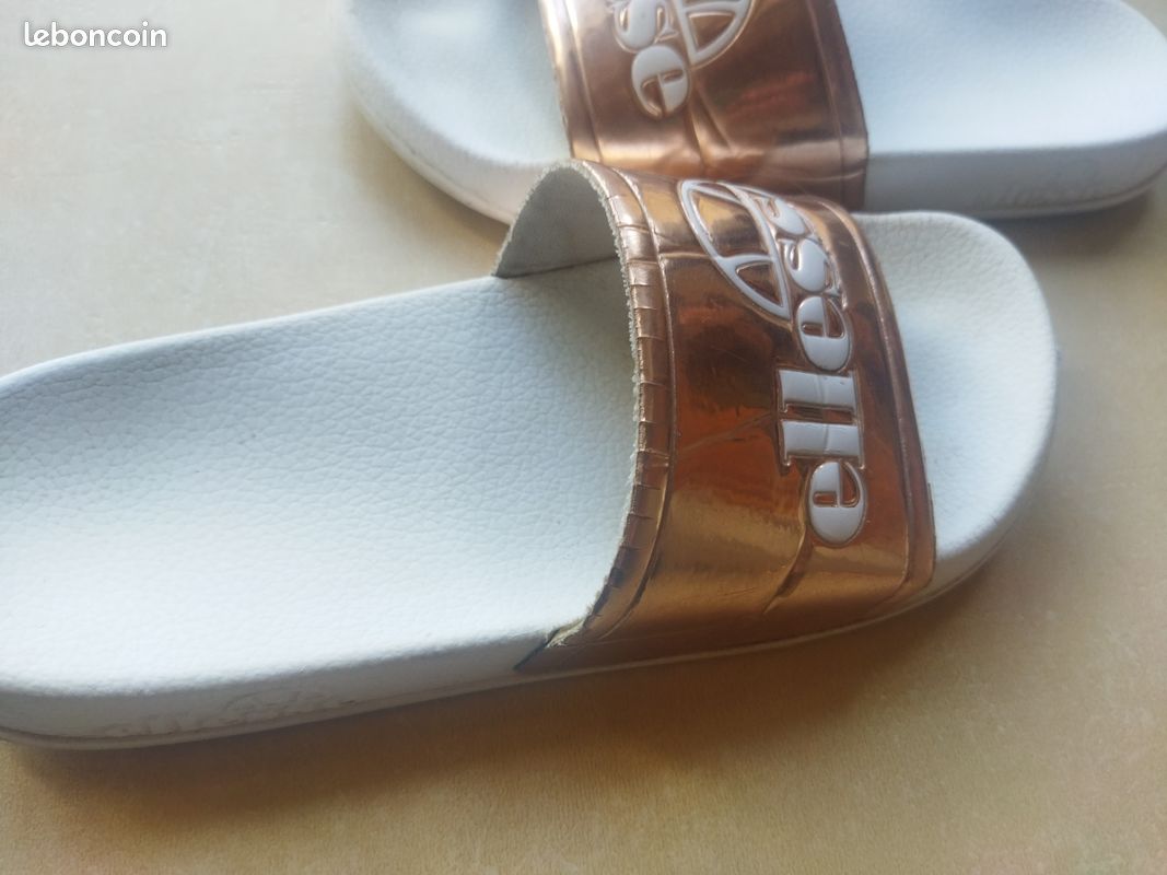 Claquette Ellesse Femme ArgentÃ© Mules De Piscine Femme à Bandeau