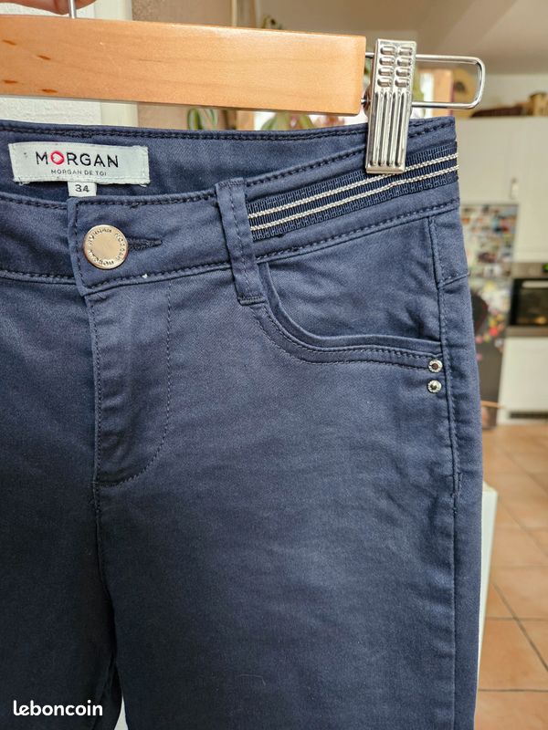 Pantalon skinny enduit morgan Vêtements