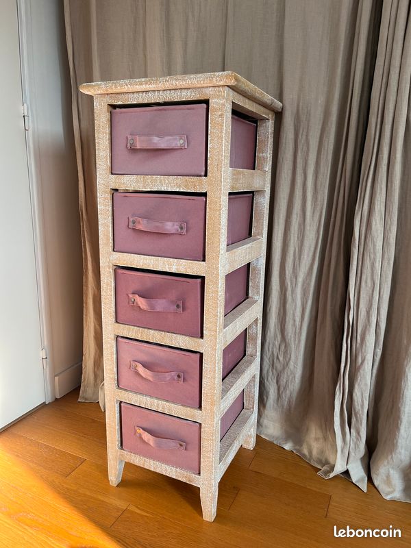 Meuble appoint 5 étagères Manguier (image 2)