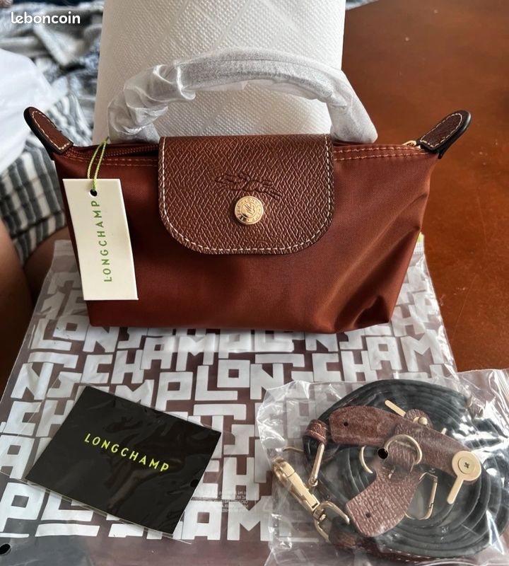 Mini sac Longchamp Marron neuf bandoulière Accessoires Bagagerie