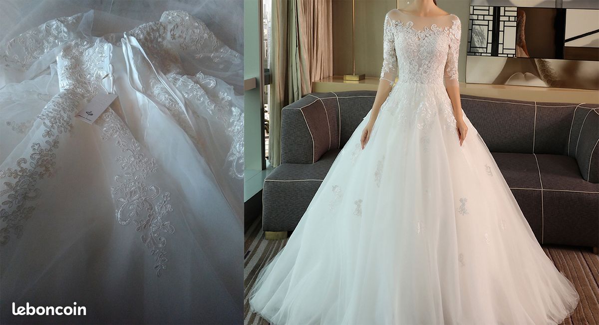 Robe de mariée / manches 3/4 Olivia (image 3)