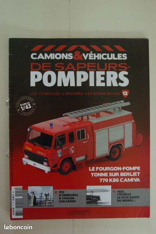 POMPIER N° 99 LE FOURGON CAMIVA SUR BERLIET 770 KB6