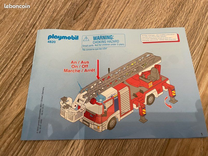 Pied Stabilisateur Playmobil 30202522 - Pour Camion De Pompiers Grande échelle #A33 - Pièce Détachée
