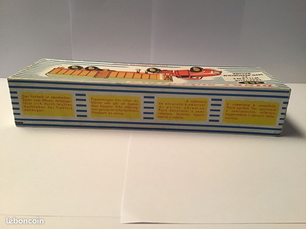 Dinky Toys: Camion ridelle Remorque Bâchée . pour