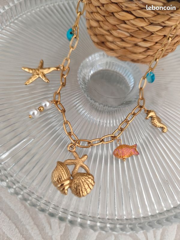 Collier charmes été 2026 acier inoxydable (image 2)