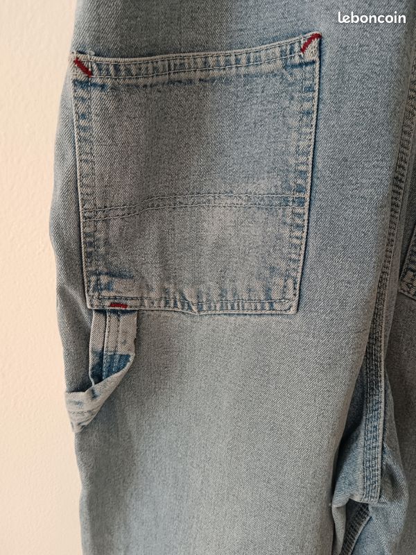 Salopette (Combinaison) Vintage Denim Années 1940 - Taille W31 L26 - Denim 100% Coton - Fabriqué Aux USA - Occasion Très Bon État