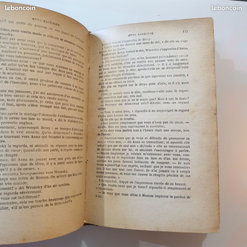 Anna Karénine Par le Comte Léon Tolstoï / 1911, 15ème édition/ Librairie HACHETTE et Cie (image 5)
