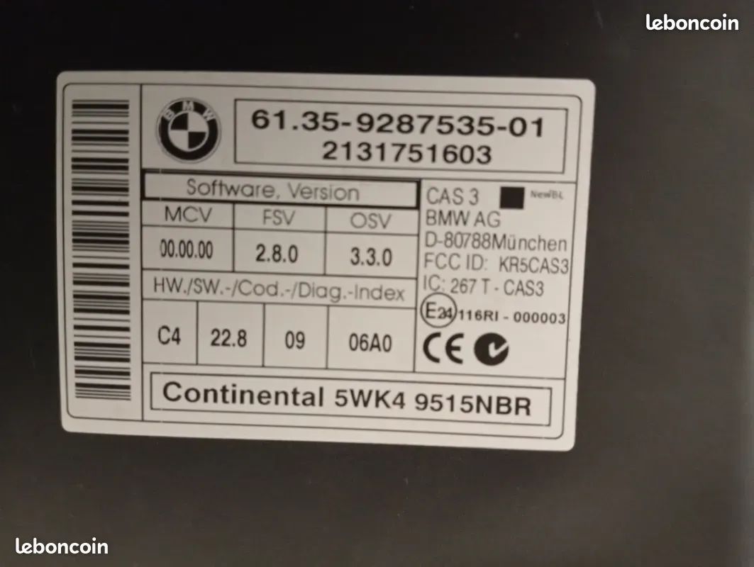 Kit de démarrage Bmw X1 Bmw E84 année 2013 - Équipement auto