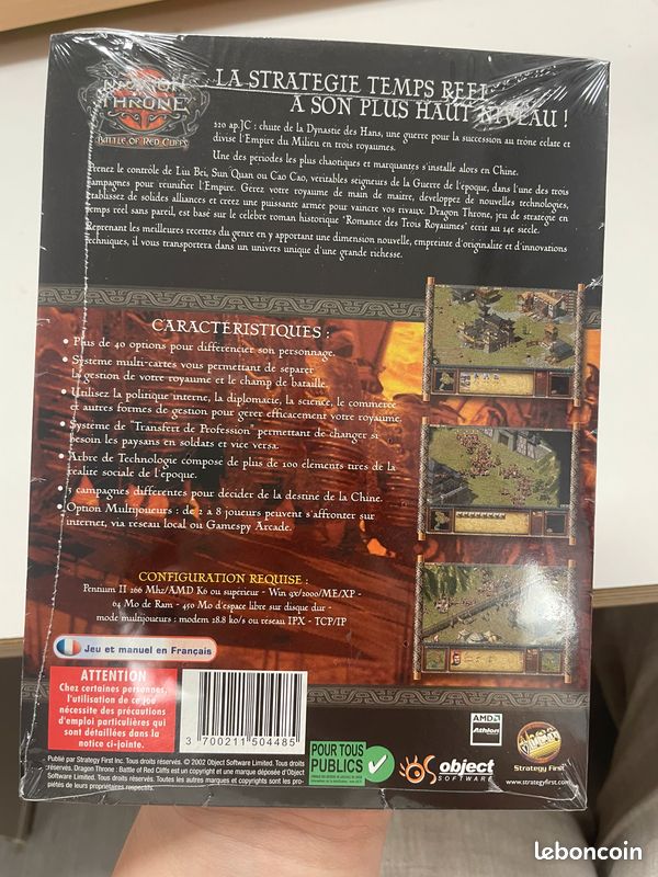 Jeu vidéo PC Dragon Throne : Battle of Red Cliffs : Achat occasion | Jeux vidéo 16 ans et + Bon état PC