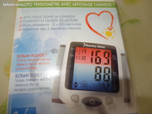 Auto tensiomètre avec affichage lumineux (image 2)