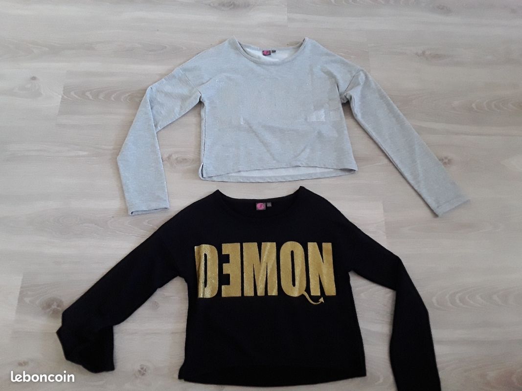 2 pulls ange ou démon 16 ans (image 1)