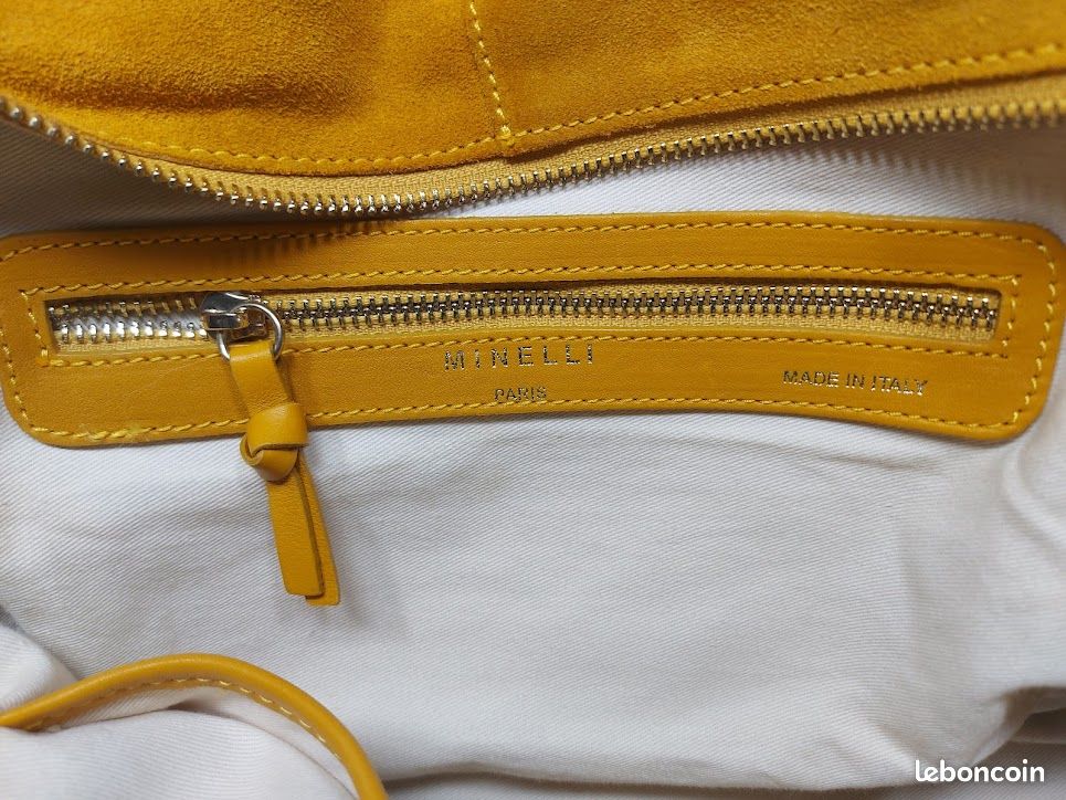 Leather Crossbody Sac Minelli Vitamine Minelli Paris Grand Sac à