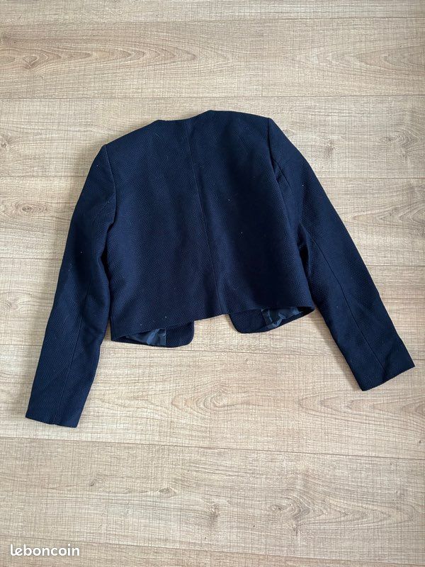 Blazer court bleu marine Naf Naf taille 40 jamais porté (image 8)